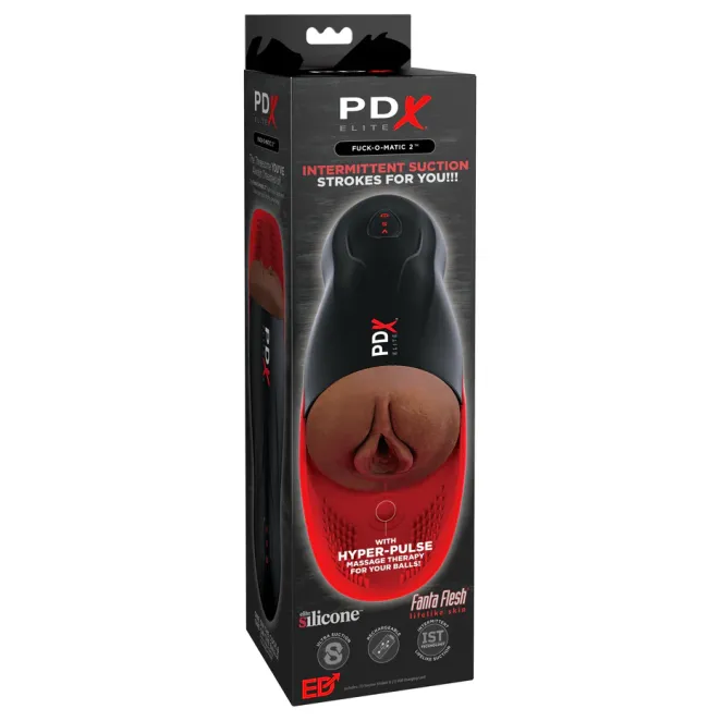Fuck-O-Matic 2 Vibrating Suction Vagina Stroker Brown