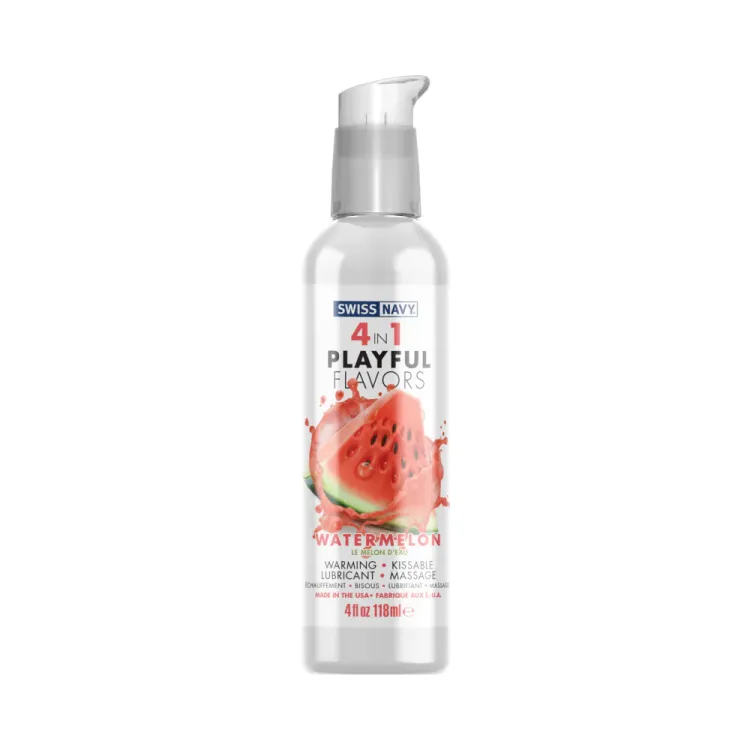 Swiss Navy 4 in 1 Playful Flavors Watermelon 4 oz. Swiss Navy 4 in 1 Playful Flavors Watermelon 4 oz.