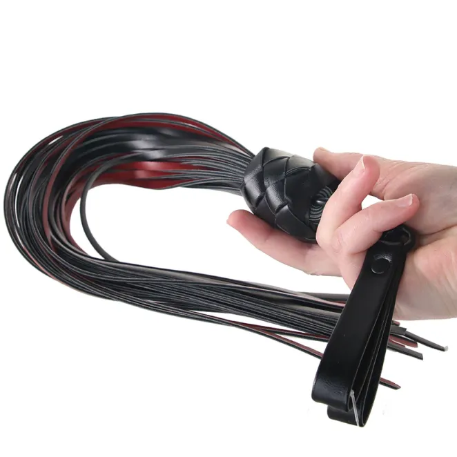 Saffron Finger Flogger with Finger Loop Handle
