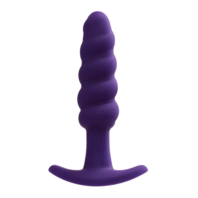 Anal VeDO Twist Silicone Vibrating Butt Plug Purple Anal VeDO Twist Silicone Vibrating Butt Plug Purple