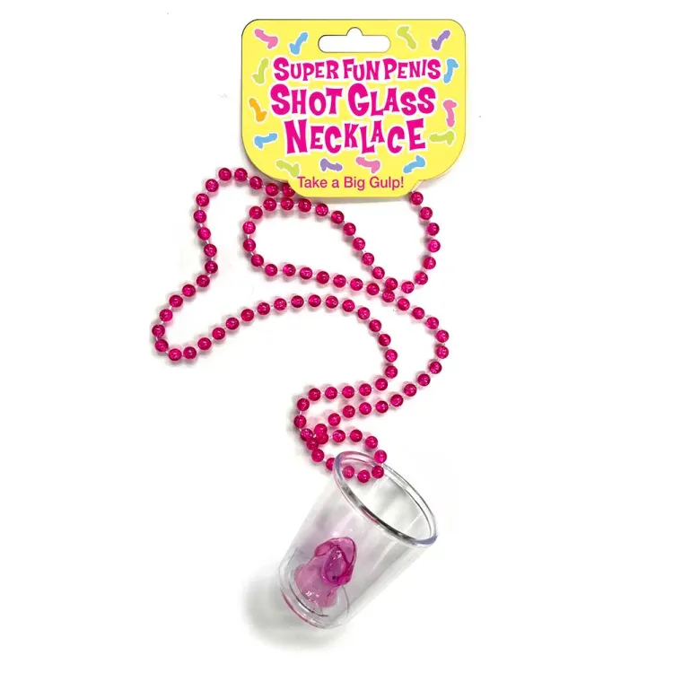 Super Fun Penis Shot Glass Necklace (84992) by Little Genie Productions | Bachelorette Party Gifts | SlipDix.com Super Fun Penis Shot Glass Necklace (84992) | SlipDix.com