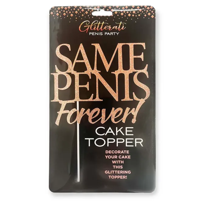 Glitterati Penis Party Same Penis Forever Cake Topper (84994) | SlipDix.com