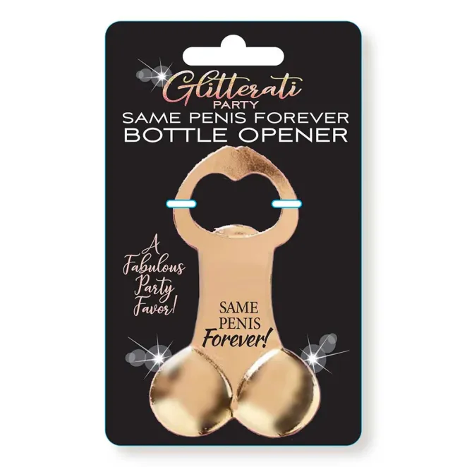 Glitterati Party Same Penis Forever Bottle Opener (85005) | SlipDix.com