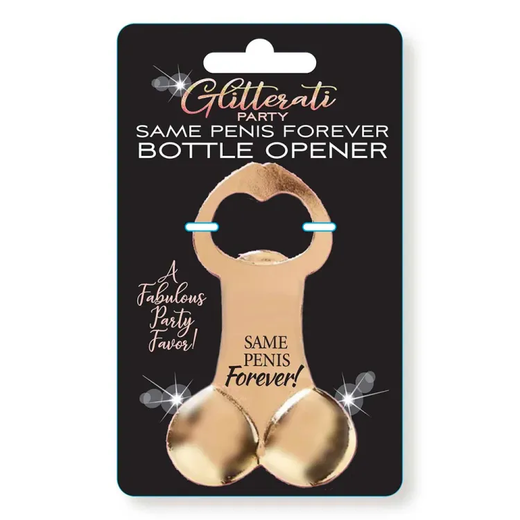Glitterati Party Same Penis Forever Bottle Opener (85005) by Little Genie Productions | Bachelorette Party Gifts | SlipDix.com Glitterati Party Same Penis Forever Bottle Opener (85005) | SlipDix.com