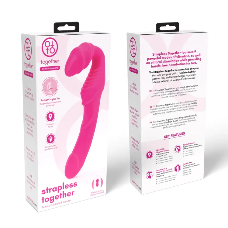 Together Strapless Remote Control Vibrator Together Strapless Remote Control Vibrator