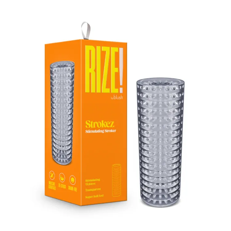 RIZE! Strokez Stimulating Stroker Clear RIZE! Strokez Stimulating Stroker Clear