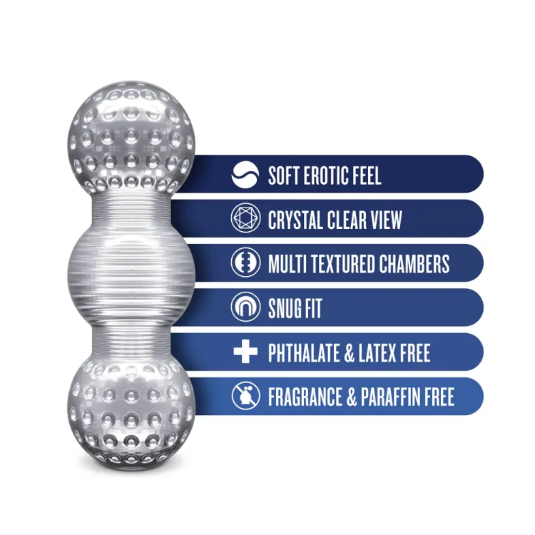 RIZE! Feelz Multi-Chambered Stroker Clear RIZE! Feelz Multi-Chambered Stroker Clear