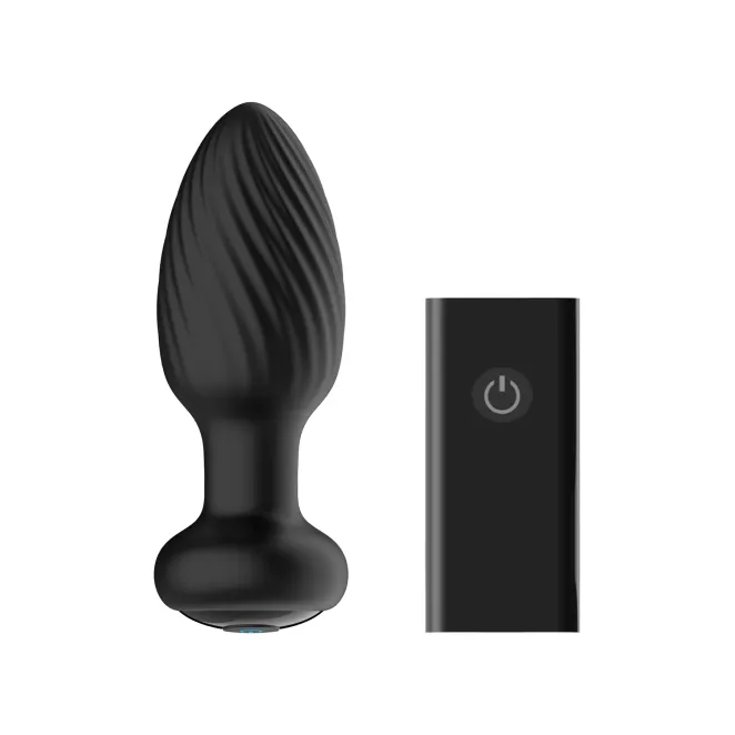 Nexus Tornado Remote-Controlled Rotating & Vibrating Textured Butt Plug