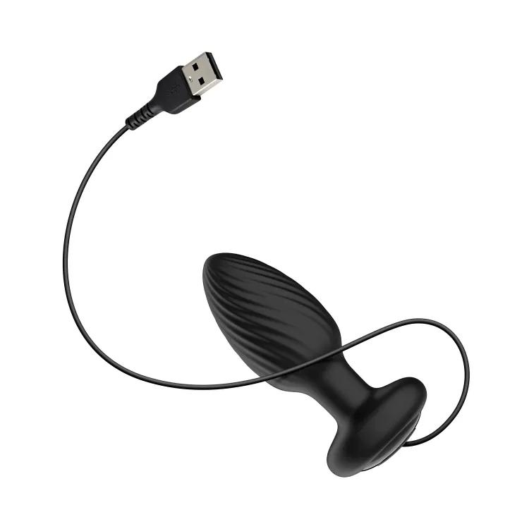 Nexus Tornado Remote-Controlled Rotating & Vibrating Textured Butt Plug