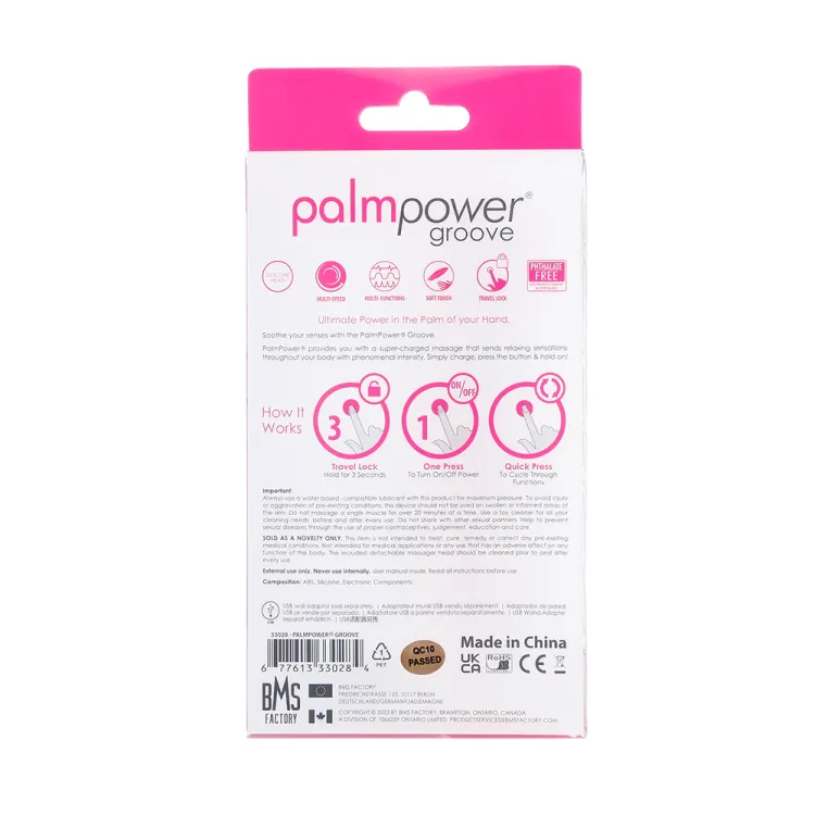 PalmPower Groove Mini Silicone Wand Vibrator