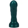 5 Inch Acute Curved Silicone Dildo Medium-Firm Emerald