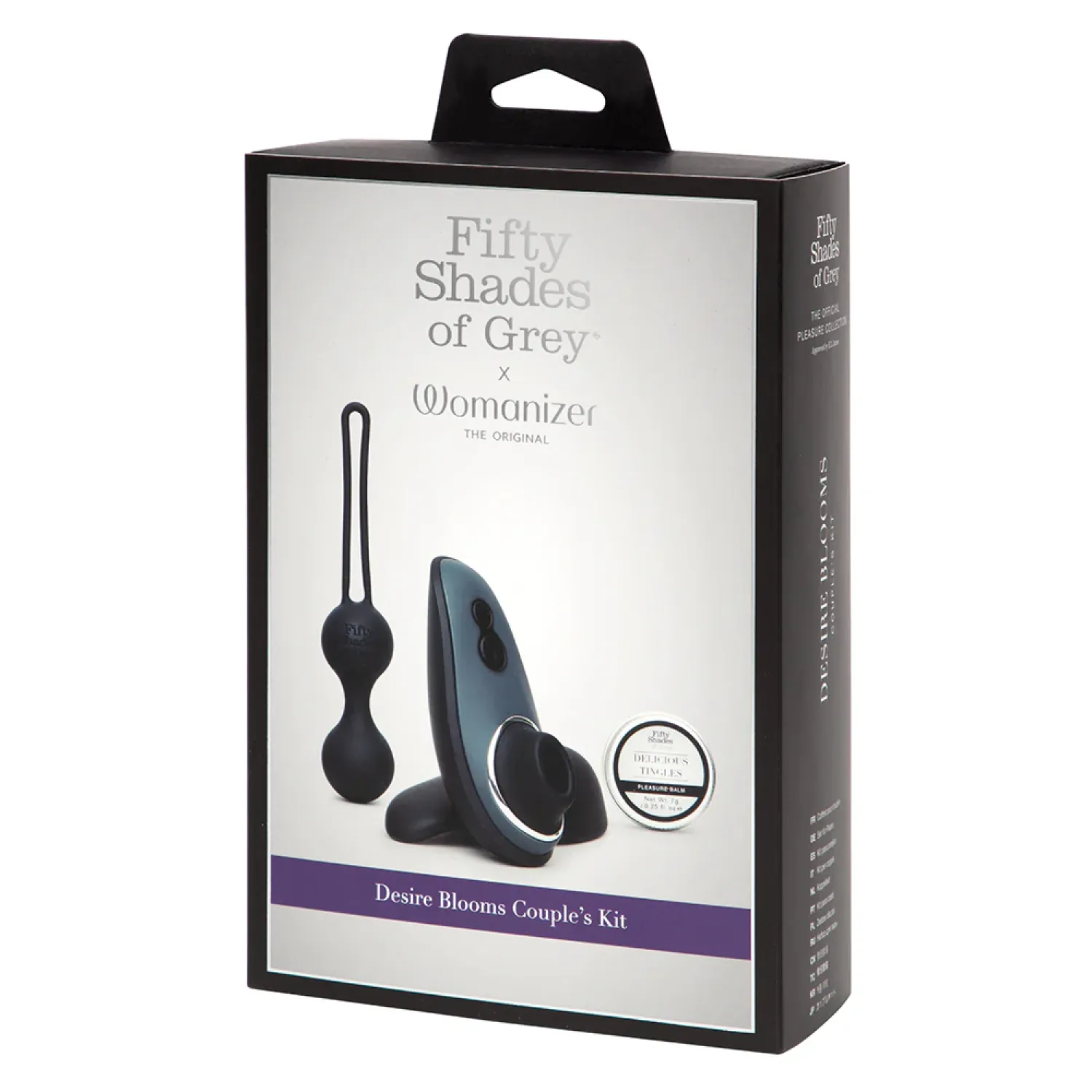 Fifty Shades of Grey x Womanizer Desire Blooms Clitoral & Kegel Kit Black