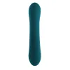 lil rabbit silicone mini dual stim vibrator deep teal