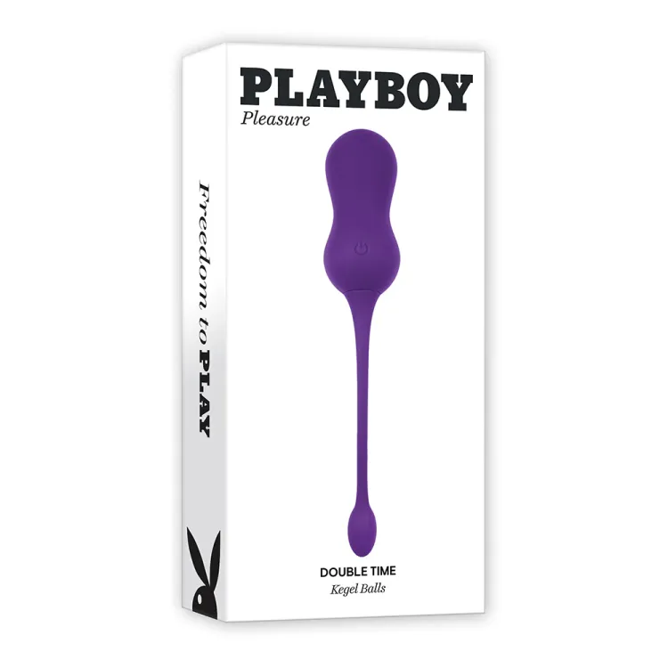Playboy Double Time Remote-Controlled Vibrating Dual Kegel Balls Playboy Double Time Remote-Controlled Vibrating Dual Kegel Balls