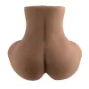 Rear Beauty Remote-Controlled Vibrating Sucking Dual Entry Masturbator Dark