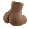 Rear Beauty Remote-Controlled Vibrating Sucking Dual Entry Masturbator Dark