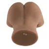 Rear Beauty Remote-Controlled Vibrating Sucking Dual Entry Masturbator Dark