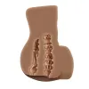 Rear Beauty Remote-Controlled Vibrating Sucking Dual Entry Masturbator Dark