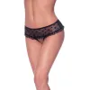 Magic Silk Love Star Skirted Hipster with Open Crotch Panty Black Magic Silk Love Star Skirted Hipster with Open Crotch Panty Black