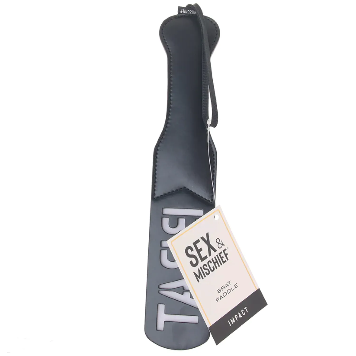 Brat Imprint Paddle Faux Leather Spanking Toy