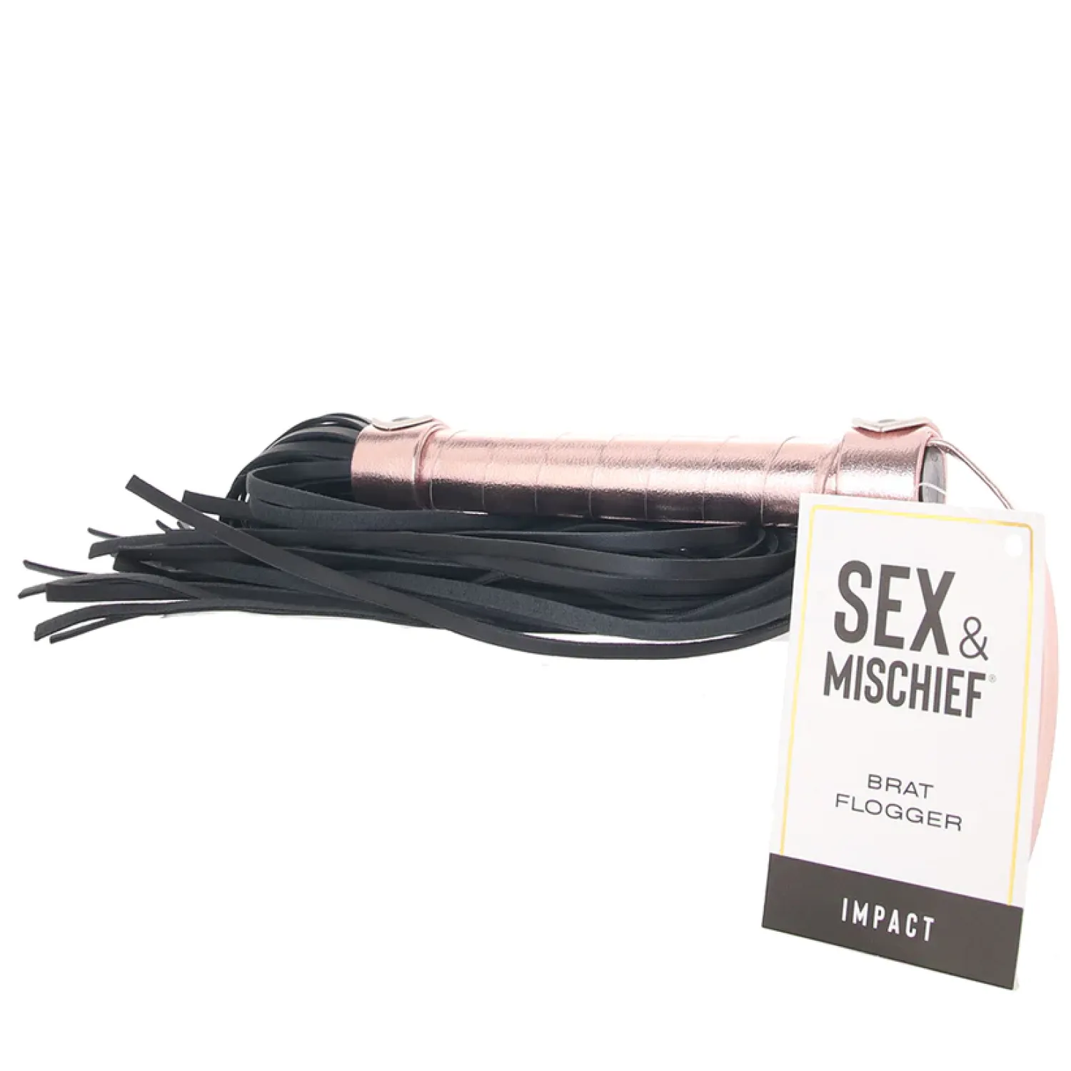 Brat Faux Leather Flogger with Wrist Loop