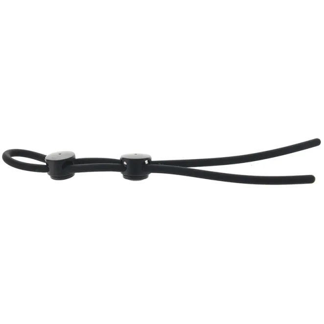 Nexus Forge Adjustable Silicone Cock and Ball Lasso Ring Black