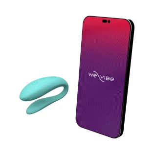 We-Vibe Sync Lite App Controlled Rechargeable Couple's Vibrator Aqua