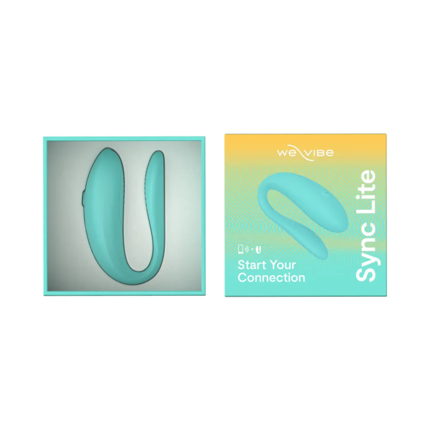 We-Vibe Sync Lite App-Controlled Couples Vibrator Aqua