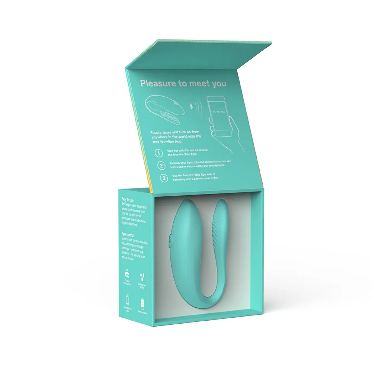 We-Vibe Sync Lite App-Controlled Couples Vibrator Aqua