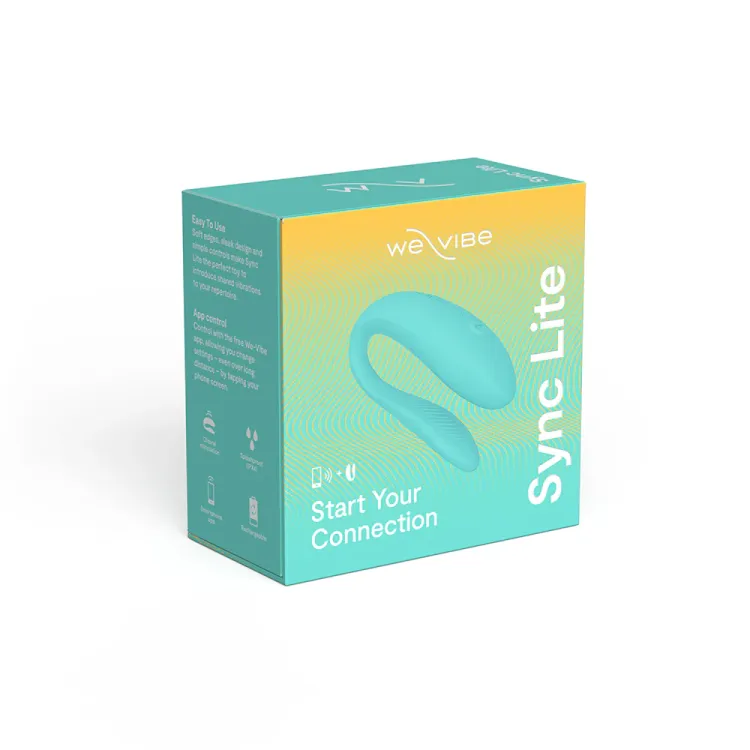 We-Vibe Sync Lite App-Controlled Couples Vibrator Aqua