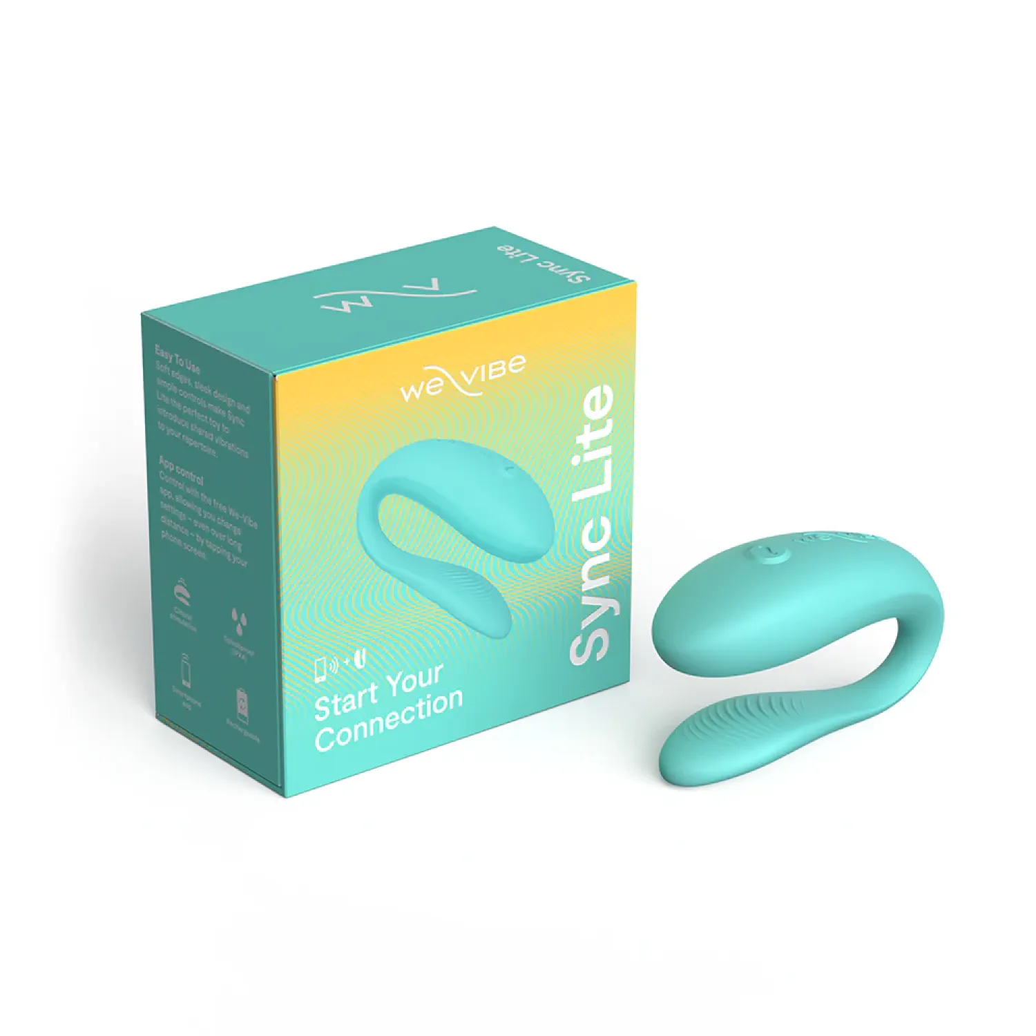 We-Vibe Sync Lite App-Controlled Couples Vibrator Aqua