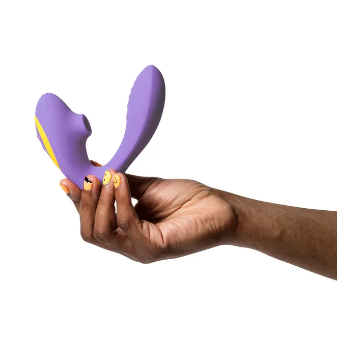 ROMP Reverb Pleasure Air & G-Spot Rabbit Vibrator Purple