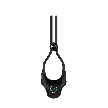 Nexus Forge Adjustable Vibrating Cock Ring Black