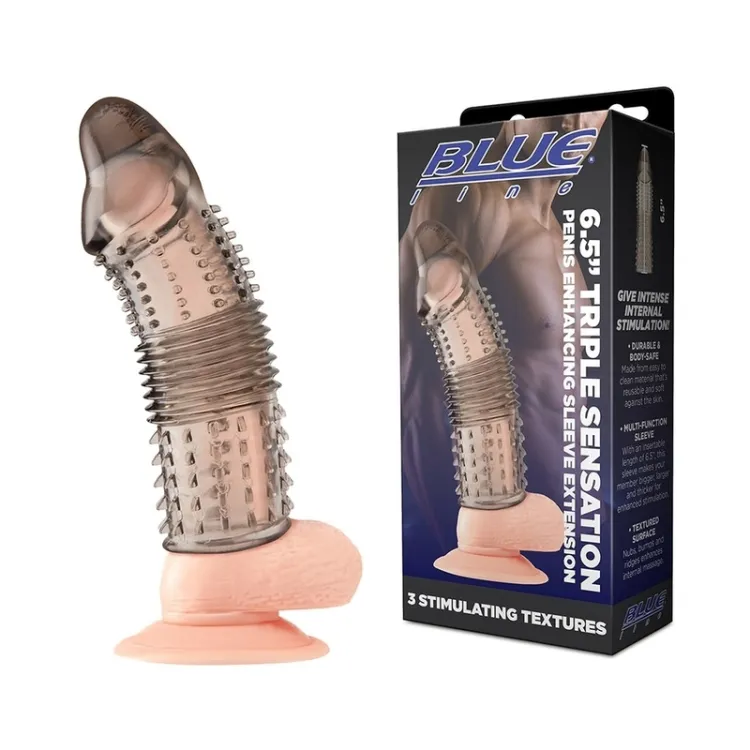 Triple Sensation 6.5" Penis Sleeve Extension Triple Sensation 6.5" Penis Sleeve Extension