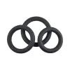 Selopa 3 Ring Circus Cock Ring Set Silicone Black Selopa 3 Ring Circus Cock Ring Set Silicone Black