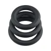 Selopa 3 Ring Circus Cock Ring Set Silicone Black Selopa 3 Ring Circus Cock Ring Set Silicone Black