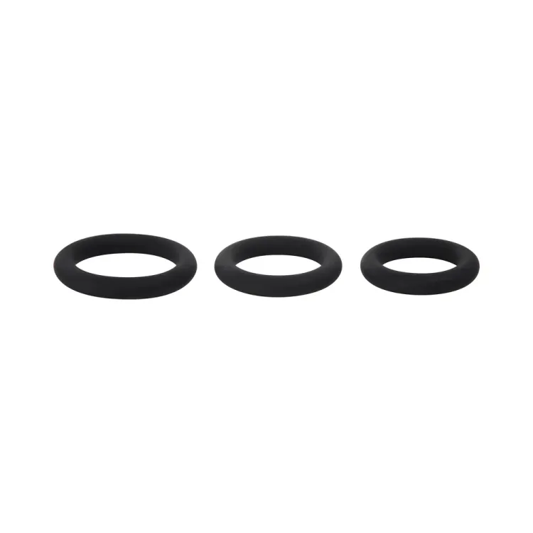 Selopa 3 Ring Circus Cock Ring Set Silicone Black Selopa 3 Ring Circus Cock Ring Set Silicone Black