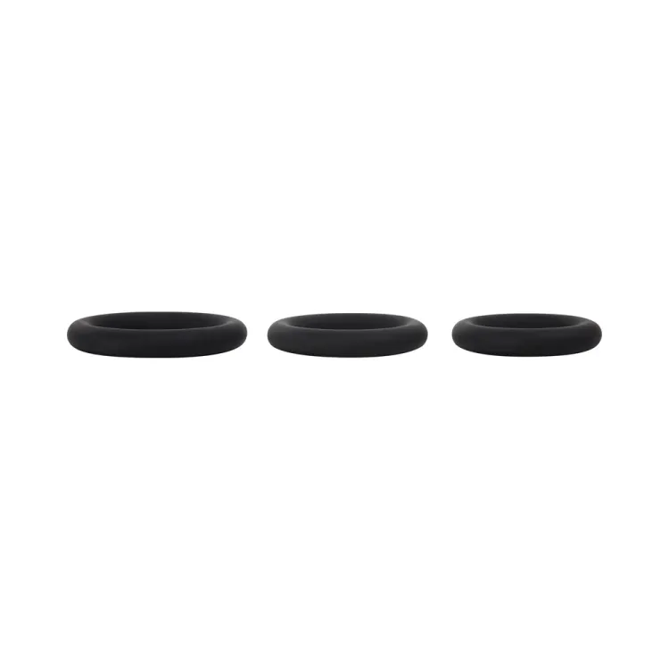 Selopa 3 Ring Circus Cock Ring Set Silicone Black Selopa 3 Ring Circus Cock Ring Set Silicone Black