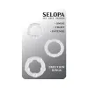 Selopa Erection Rings Cock Ring Set 3-Pc Clear Selopa Erection Rings Cock Ring Set 3-Pc Clear