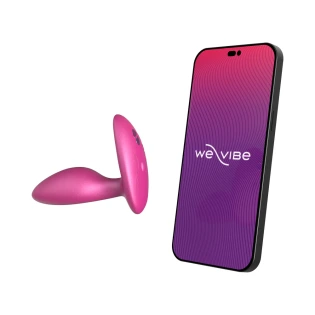 We-Vibe Ditto+ Rechargeable Remote and App Control Vibrating Butt Plug Pink