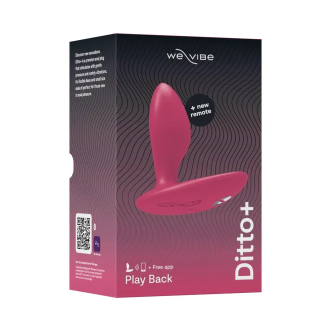 Anal We-Vibe Ditto+ App-Controlled Silicone Vibrating Butt Plug