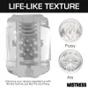 Mistress Double Shot Clear Pussy & Ass Mini Masturbator Mistress Double Shot Clear Pussy & Ass Mini Masturbator