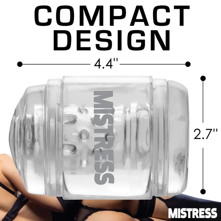 Mistress Double Shot Clear Pussy & Ass Mini Masturbator Mistress Double Shot Clear Pussy & Ass Mini Masturbator