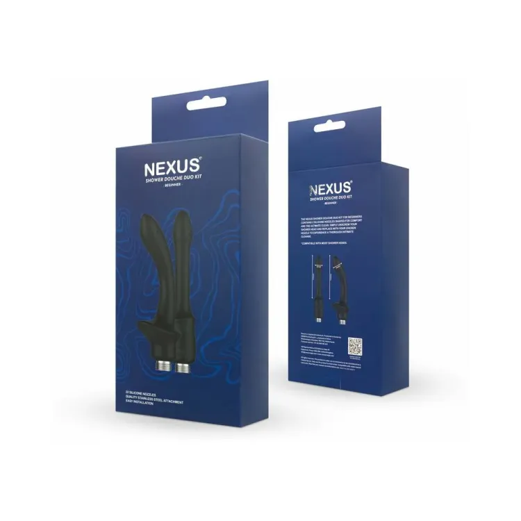 Nexus Shower Douche Duo Kit Beginner Black (87911) by EQOM Novelties Ltd dba Nexus | Sex Toys | SlipDix.com Nexus Shower Douche Duo Kit Beginner Black (87911) | SlipDix.com