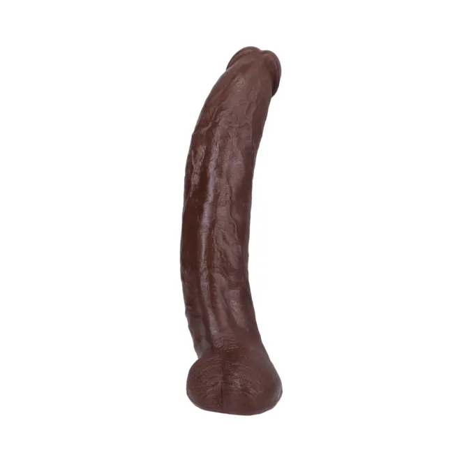 13 Inch Brickzilla Realistic Dildo with Balls Brown