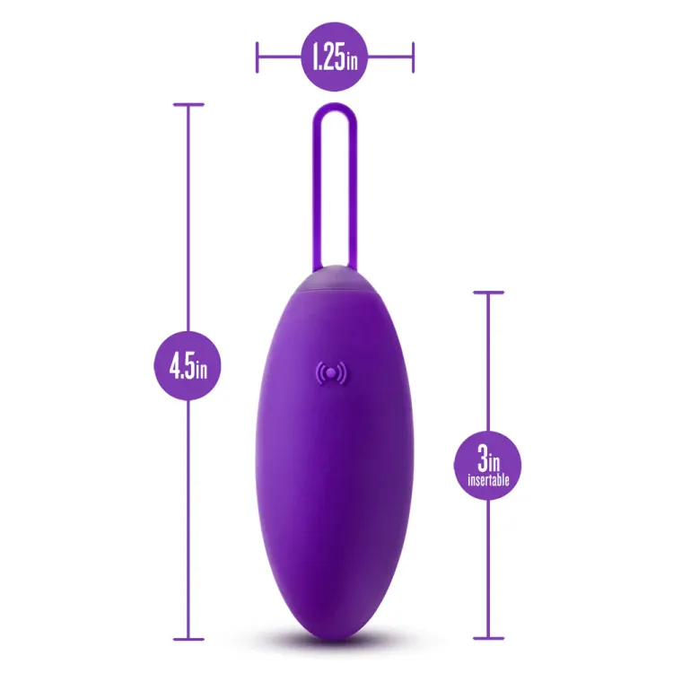 Wellness Imara Vibrating Egg with Remote Purple Wellness Imara Vibrating Egg with Remote Purple