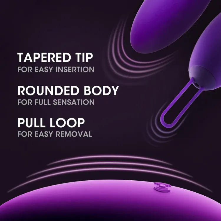 Wellness Imara Vibrating Egg with Remote Purple Wellness Imara Vibrating Egg with Remote Purple