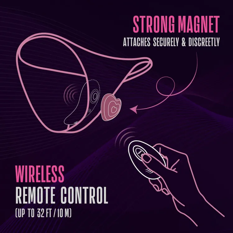 Temptasia Heartbeat Panty Vibe with Remote Pink Temptasia Heartbeat Panty Vibe with Remote Pink