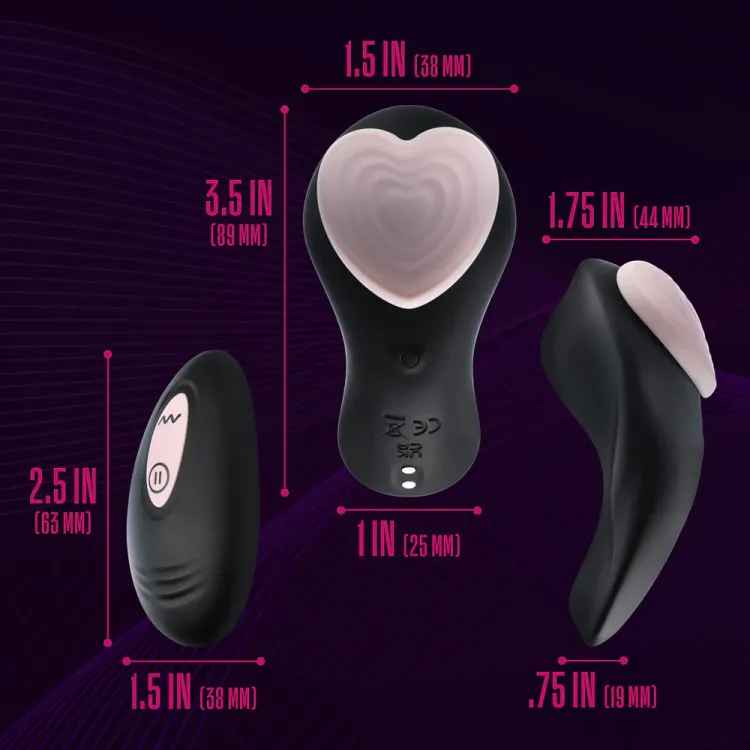 Temptasia Heartbeat Panty Vibe with Remote Pink Temptasia Heartbeat Panty Vibe with Remote Pink