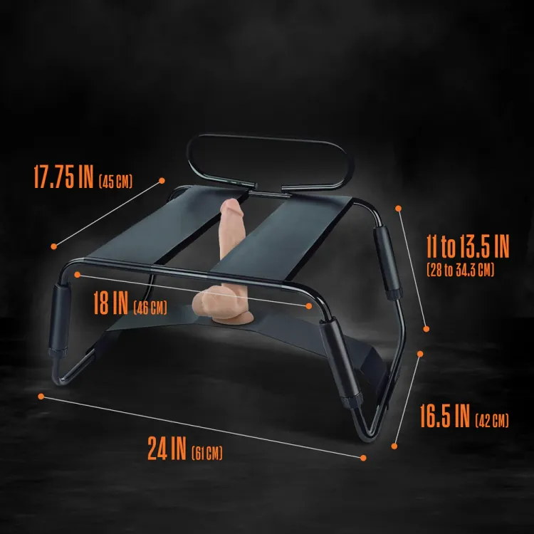 Temptasia Surrender Sex Chair Black (88037) by Blush | Sex Furniture & Position Assistants | SlipDix.com Temptasia Surrender Sex Chair Black (88037) | SlipDix.com